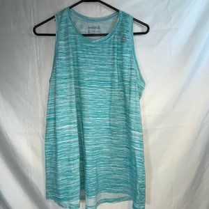 Reebok Simply striped workout top Size XL